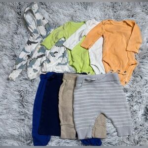 0-3 month baby clothing 8pc bundle